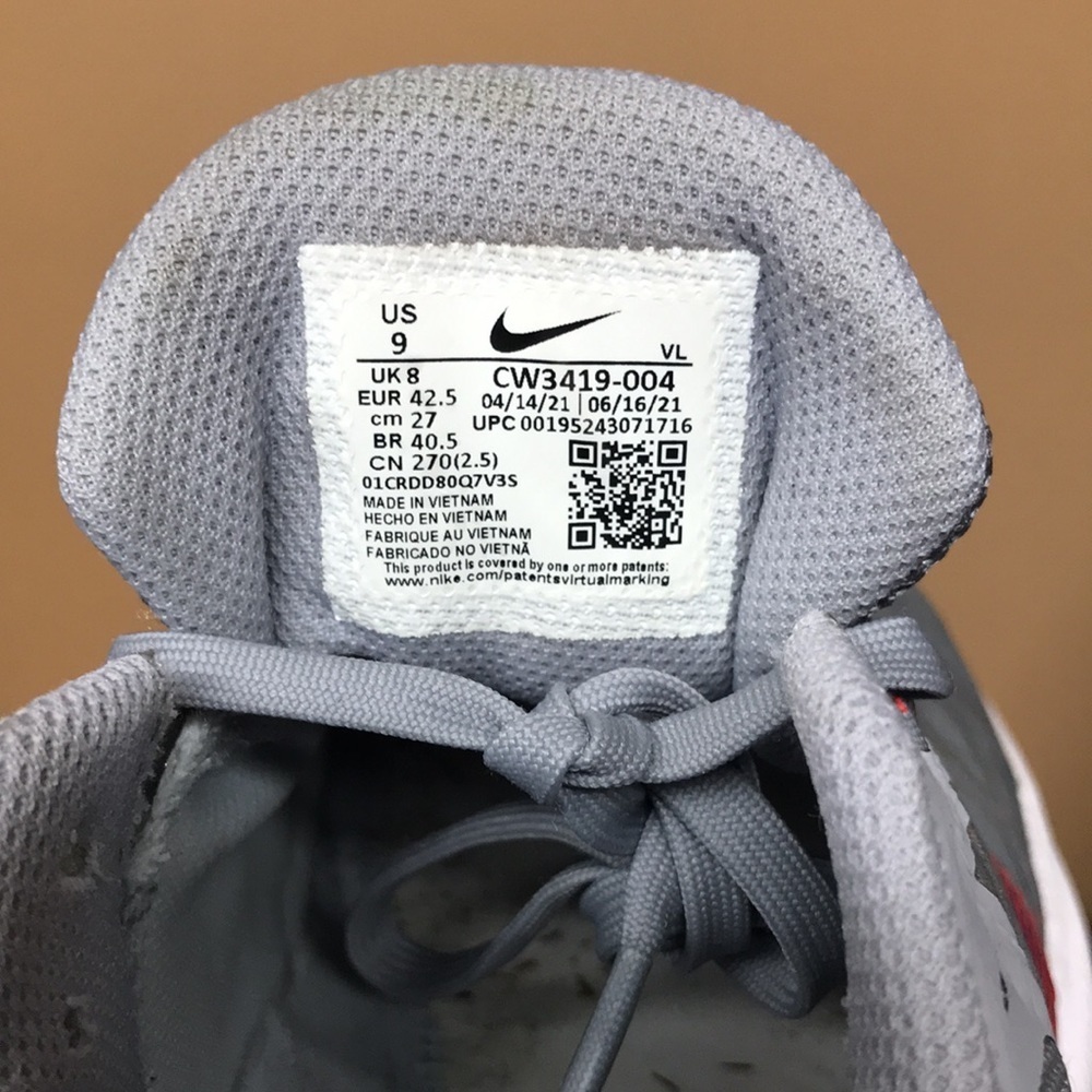 Nike Winflo 8 “Wolf Grey Bright Crimson” - Picture 15 of 15